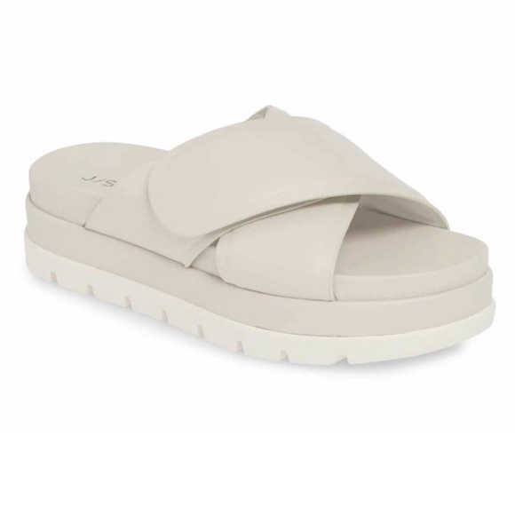 J/SLIDES Shoes - NWT J/SLIDES BELLA Ivory Leather Sandal